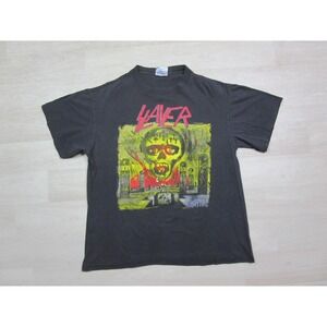 Vintage 1990 Slayer Seasons in the Abyss Tour Shirt Size (L) Rock Thrash Metal